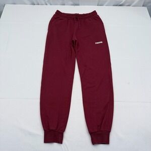 Gymshark Jogger Pants Mens Small Red‎ Stretch Drawstring Gym Sweatpants Active